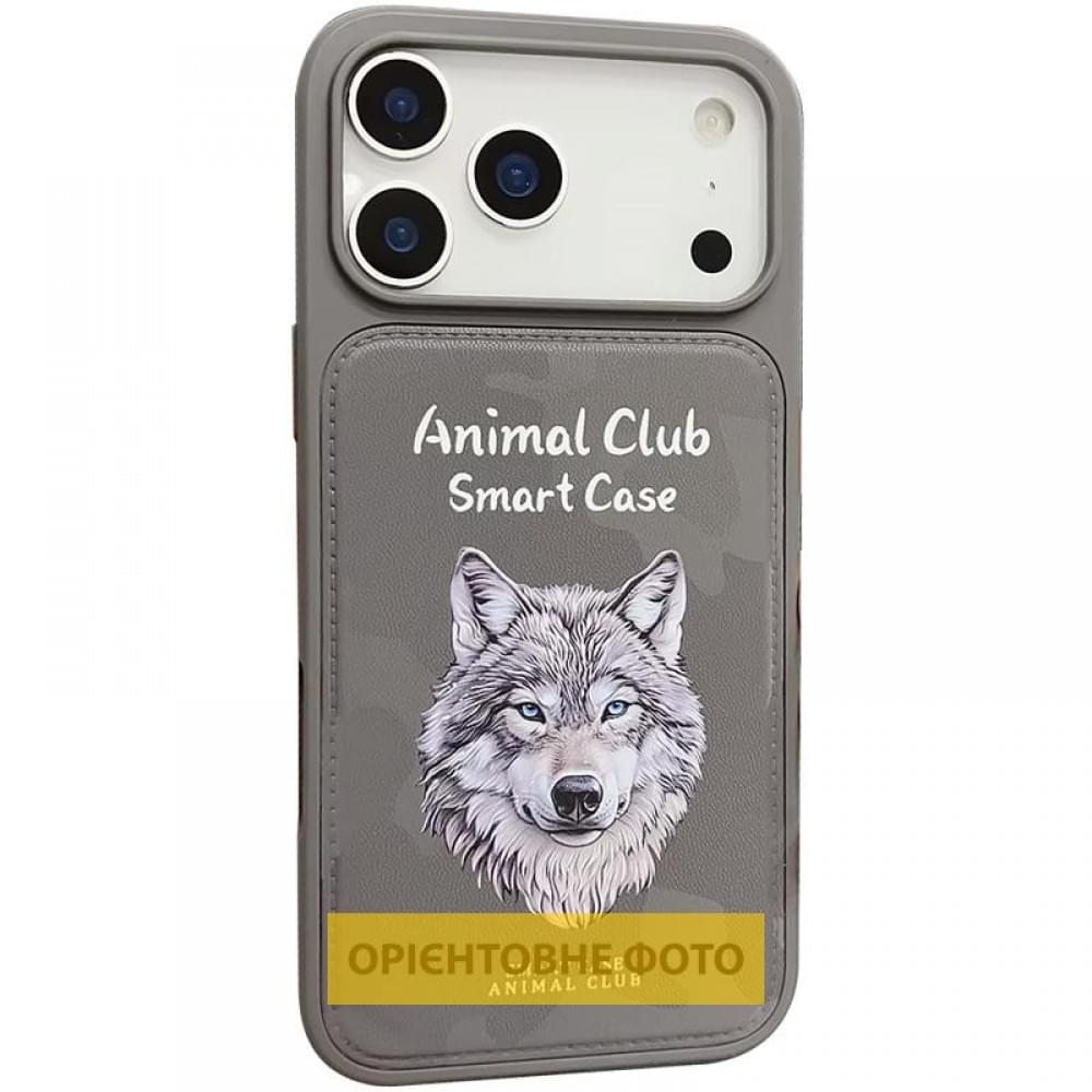 TPU+PC чохол Animal Club для Apple iPhone 16 Pro Max (6.9") Titanium Gray