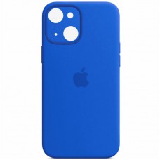 Чохол Silicone Case Full Camera Protective (AA) для Apple iPhone 13 (6.1") Синій / Capri Blue