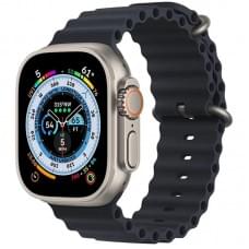 Ремінець Ocean Band для Apple Watch 38/40/41/42mm(ser.10) Чорний / Midnight