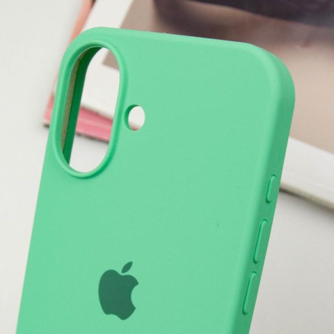 Чохол Silicone Case Full Protective (AA) для Apple iPhone 16 Plus (6.7") Зелений / Spearmint
