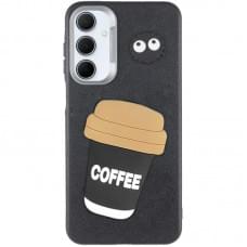 Чохол TPU Leather Toys для Samsung Galaxy A17 4G/5G Coffee / Black
