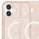 Чохол TPU Galaxy Sparkle (MagFit) для Apple iPhone 16 Plus (6.7") Gold+Glitter