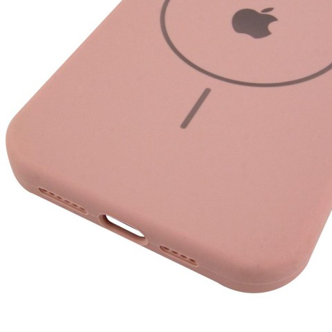 Чохол Silicone Case Full Protective (AA) V2 with MagSafe для Apple iPhone 15 Pro (6.1") Рожевий / Pink Sand