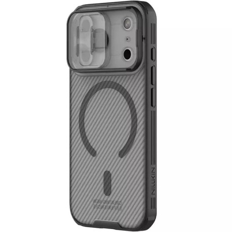 Карбонова накладка Nillkin CamShield Pro Magnetic для Apple iPhone 17 Pro (6.3") Transparent black