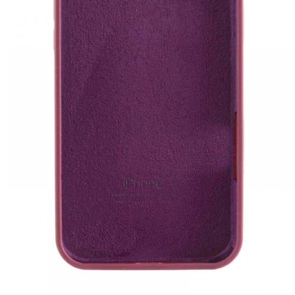 Чохол Silicone Case Full Protective (AA) для Apple iPhone 16e (6.1") Бордовий / Plum
