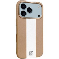 Шкіряний чохол Rally with MagSafe для Apple iPhone 17 Pro Max (6.9") Beige / White