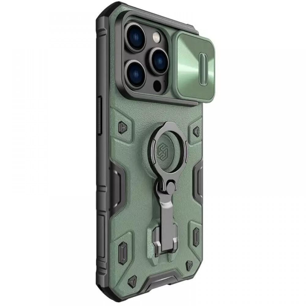 TPU+PC чехол Nillkin CamShield Armor Pro no logo (шторка на камеру) для Apple iPhone 14 Pro (6.1")