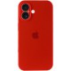 Чохол Silicone Case Full Camera Protective (AA) для Apple iPhone 16 (6.1") Червоний / Red