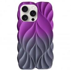 TPU чохол Leaf для Apple iPhone 15 Pro Max (6.7") Violet / Grey