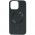 Шкіряний чохол Bonbon Leather Metal Style with MagSafe для Apple iPhone 14 (6.1") Чорний / Black