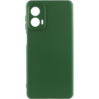 Чохол TPU GETMAN Liquid Silk Full Camera для Motorola Moto G24 Зелений / Dark green