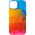 Шкіряний чохол Colour Splash with MagSafe для Apple iPhone 12 Pro Max (6.7") Red / Blue