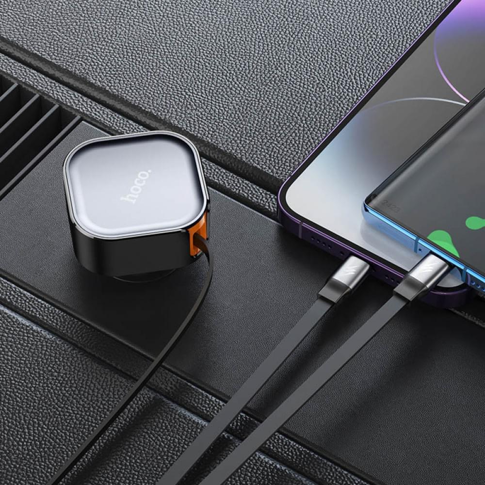АЗУ Hoco NZ13 Clever PD30W + выдвижные кабеля Type-C and Lightning