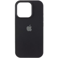 Чохол Silicone Case (AA) Logo with MagSafe для Apple iPhone 13 Pro (6.1") Чорний / Black