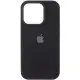 Чохол Silicone Case (AA) Logo with MagSafe для Apple iPhone 13 Pro (6.1") Чорний / Black