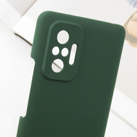 Чохол Silicone Cover Lakshmi Full Camera (AAA) для Xiaomi Redmi Note 10 Pro / 10 Pro Max Зелений / Cyprus Green