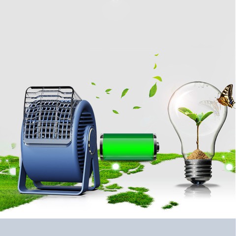 Настільний вентилятор F7-B Snail 2200mAh Blue