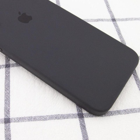 Чохол Silicone Case Square Full Camera Protective (AA) для Apple iPhone XR (6.1") Сірий / Dark Gray