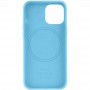 Шкіряний чохол Leather Case (AA) with MagSafe для Apple iPhone 14 Pro (6.1") Blue