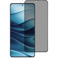 Захисне скло Privacy 5D (тех.пак) для Xiaomi Redmi Note 14 5G / Poco M7 Pro 5G Чорний
