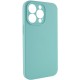 Чохол Silicone Case Full Camera Protective (AA) NO LOGO для Apple iPhone 13 Pro (6.1") Бірюзовий / Marine Green Чохол Silicone Case Full Camera Protective (AA) NO LOGO для Apple iPhone 13 Pro (6.1") Бірюзовий / Marine Green