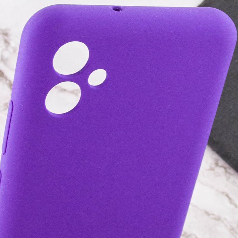 Чохол Silicone Cover Lakshmi Full Camera (AAA) для Samsung Galaxy A04e Фіолетовий / Amethyst
