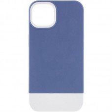 Чохол TPU+PC Bichromatic для Apple iPhone 13 (6.1") Blue / White