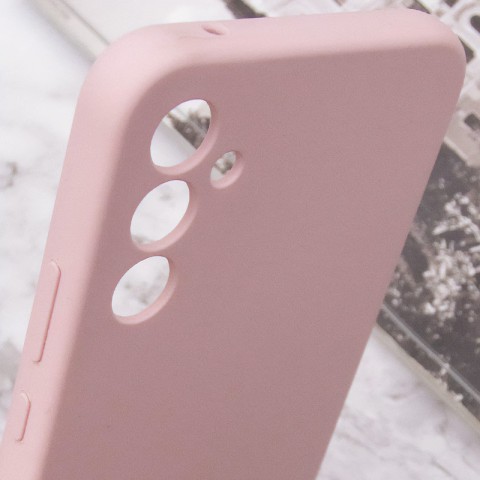 Чохол Silicone Cover Lakshmi Full Camera (AA) with logo для Samsung Galaxy A36 5G Рожевий / Pink Sand