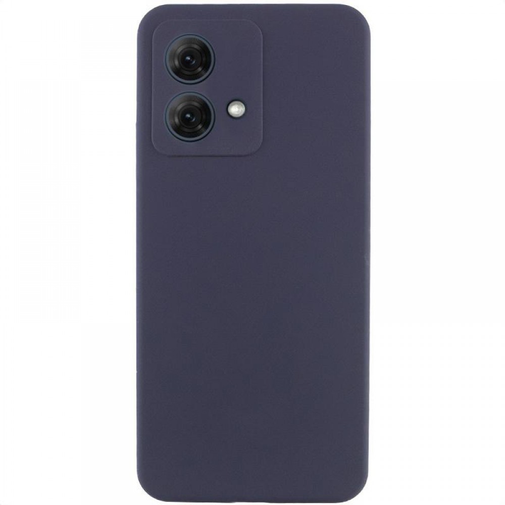 Чохол Silicone Cover Ummi Lakshmi Full Camera (AA) для Motorola Moto G84 Синій / Midnight Blue