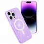 Чохол TPU Galaxy Sparkle (MagFit) для Apple iPhone 14 Pro (6.1") Purple+Glitter