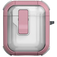 Футляр протиударний Locking Button для навушників Airpods 1/2 Pink