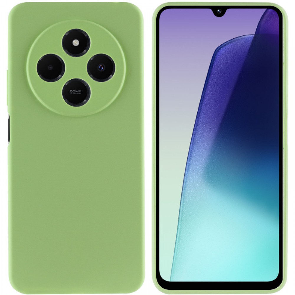 Чохол Silicone Cover Lakshmi Full Camera (AA) для Xiaomi Redmi 14C / Poco C75 Зелений / Pistachio