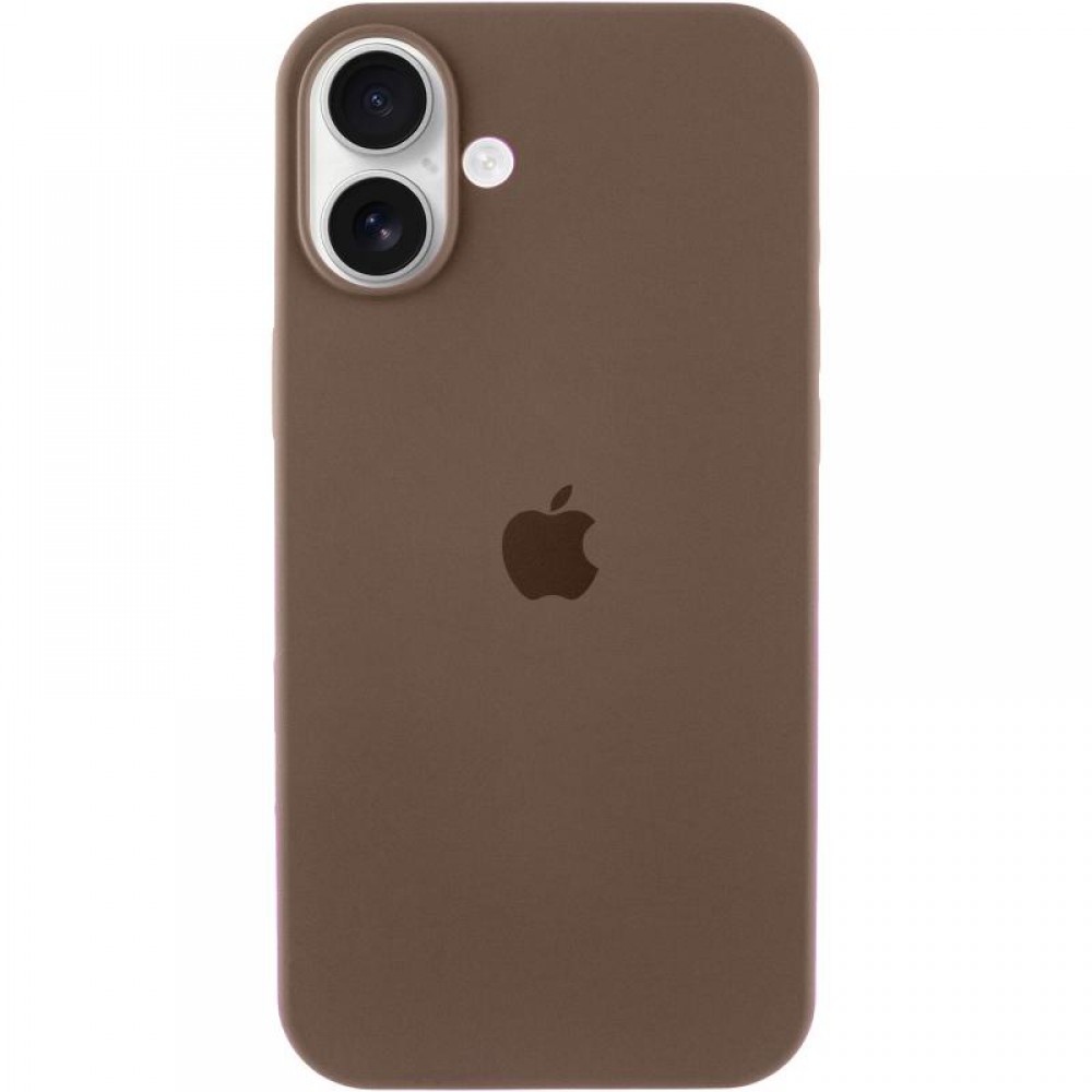 Чохол Silicone Case Full Protective (AA) для Apple iPhone 16 (6.1") Коричневий / Brown Чохол Silicone Case Full Protective (AA) для Apple iPhone 16 (6.1") Коричневий / Brown