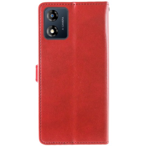 Шкіряний чохол-книжка GETMAN Gallant (PU) для Motorola Moto E13 Червоний