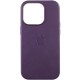 Шкіряний чохол Leather Case (AAA) with MagSafe and Animation для Apple iPhone 16 Pro (6.3") Dark Purple