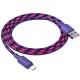 Дата кабель Hoco X116 Meridian USB to MicroUSB 2.4A (1m) Gradient Purple Mix