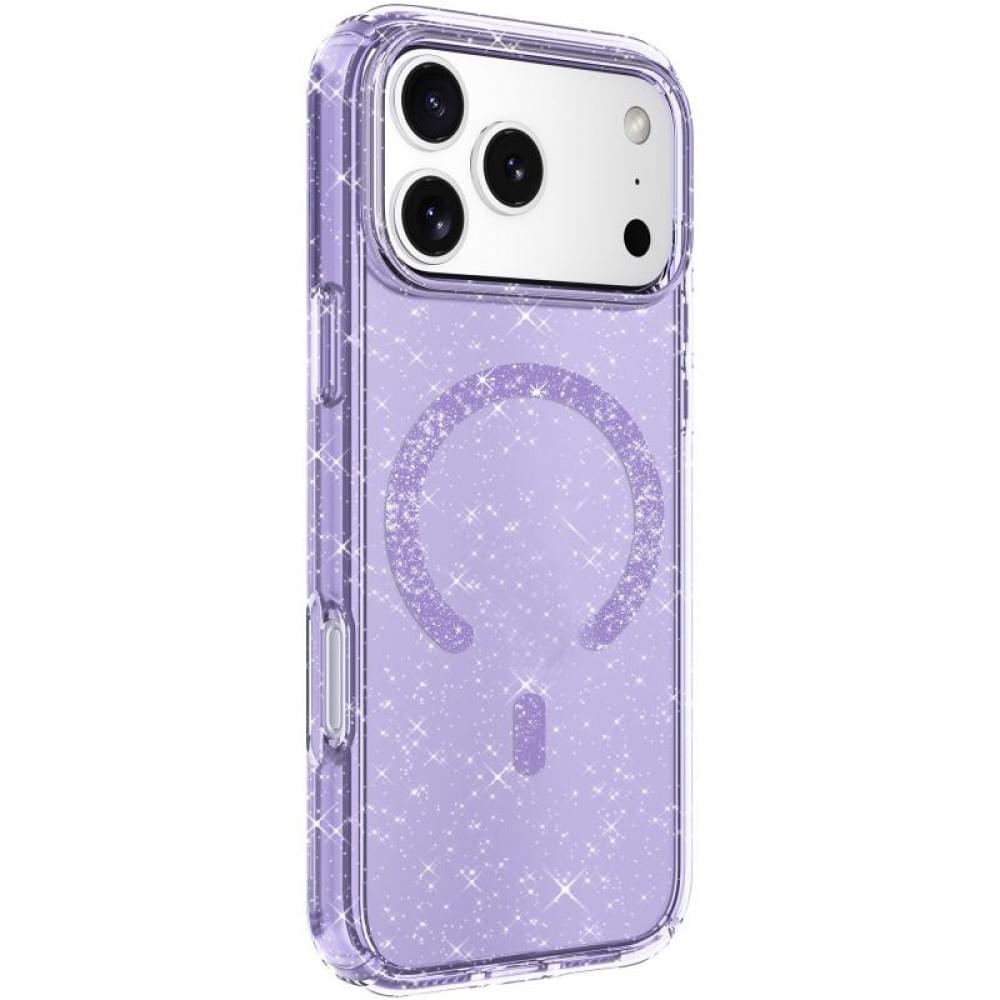Чохол TPU Eclipse Sparkle (MagFit) для Apple iPhone 17 Pro Max (6.9") Purple