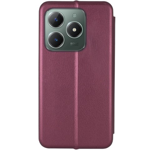 Шкіряний чохол-книжка Classy для Realme C61 4G Бордовий