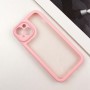 TPU чохол Transparent + Colour 1,5mm для Apple iPhone 13 (6.1") Pink