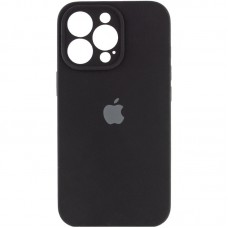 Чохол Silicone Case Full Camera Protective (AA) для Apple iPhone 15 Pro (6.1") Чорний / Black