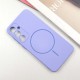 Чохол Silicone Cover Lakshmi Full Camera (AA) with MagFit для Samsung Galaxy S24 FE Бузковий / Dasheen
