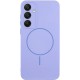 Чохол Silicone Cover Lakshmi Full Camera (AA) with MagFit для Samsung Galaxy S24 FE Бузковий / Dasheen