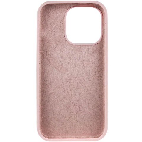 Чохол Silicone Case Full Protective (AA) NO LOGO для Apple iPhone 16 Pro Max (6.9") Рожевий / Chalk Pink
