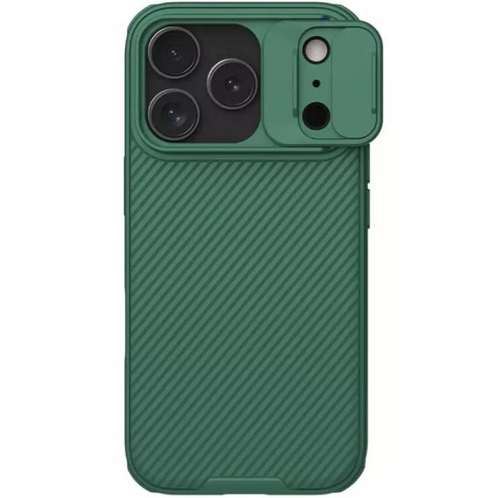 Карбонова накладка Nillkin CamShield Pro для Apple iPhone 17 Pro (6.3") Deep Green