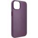 Шкіряний чохол Leather Case (AA Plus) with MagSafe для Apple iPhone 14 (6.1") Dark Cherry