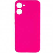 Чохол Silicone Cover Lakshmi Full Camera (AAA) для Realme C33 Рожевий / Barbie pink