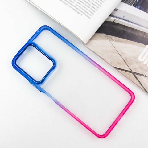 Чохол TPU+PC Fresh sip series для Xiaomi Redmi 13C / Poco C65 Рожевий / Синій