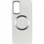 TPU чохол Bonbon Metal Style with MagSafe для Samsung Galaxy S24+ Білий / White