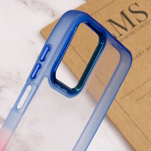 Чохол TPU+PC Fresh sip series для Xiaomi Redmi Note 10 Pro / 10 Pro Max Рожевий / Синій