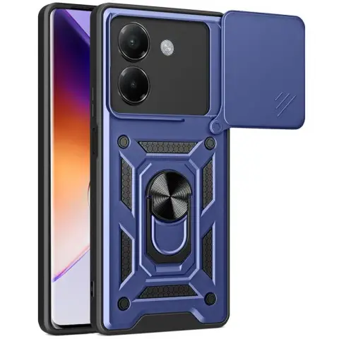 Чохол Ummi Camshield Serge Ring для Xiaomi Poco M7 Pro 5G Синій